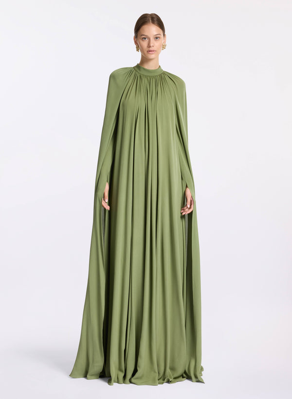 elie saab Silk kaftan Savannah Green