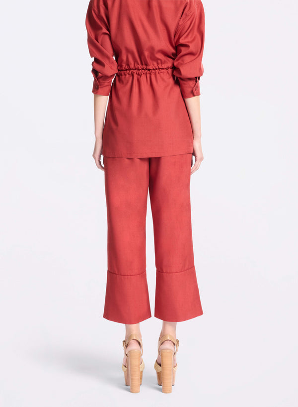 Elie Saab Silk Pants Fireball Lily