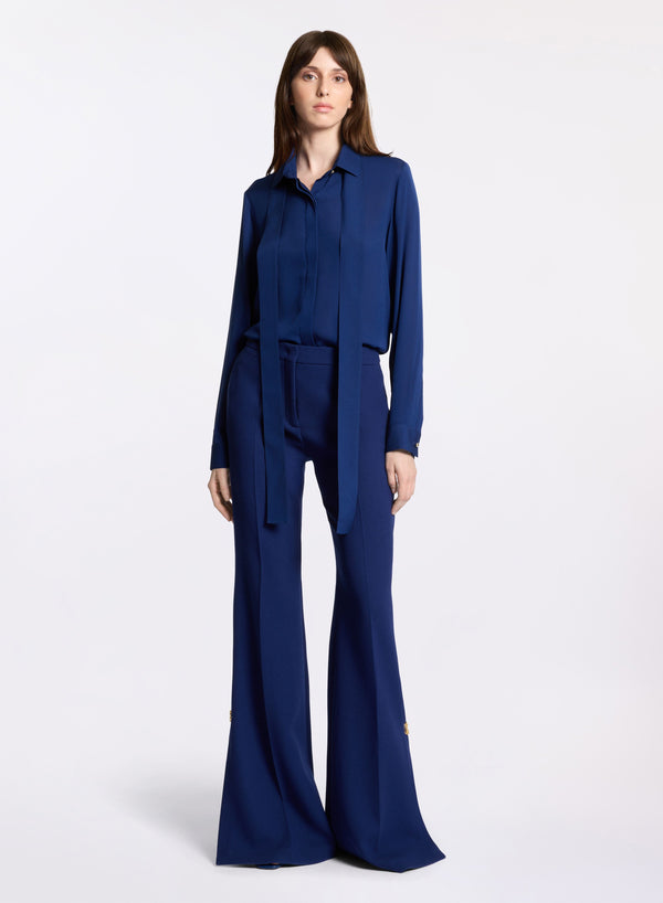 elie saab Silk shirt Empire Blue