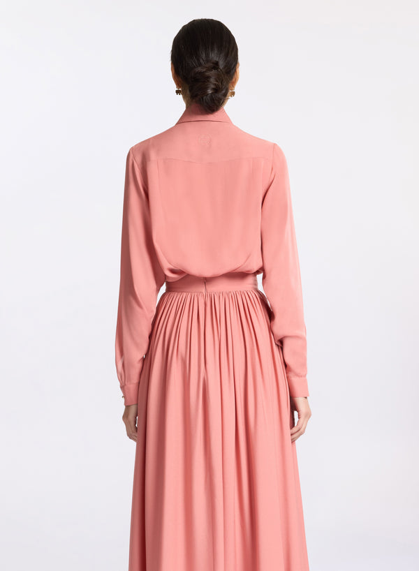 Elie Saab Silk Shirt Garden Lily