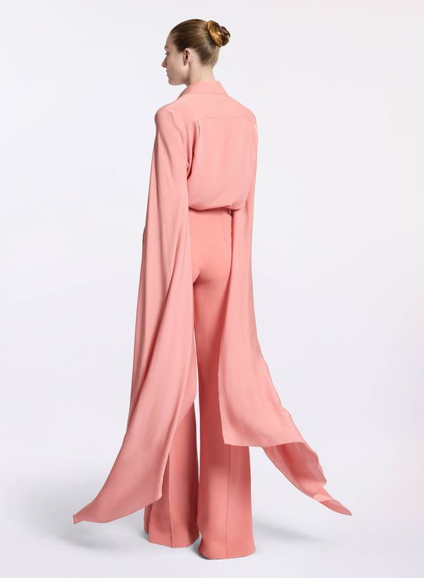 Elie Saab Silk Shirt Garden Lily