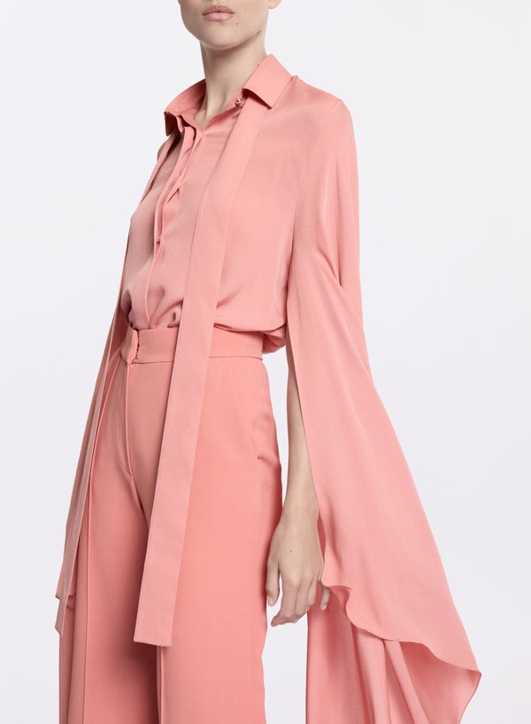 Elie Saab Silk Shirt Garden Lily