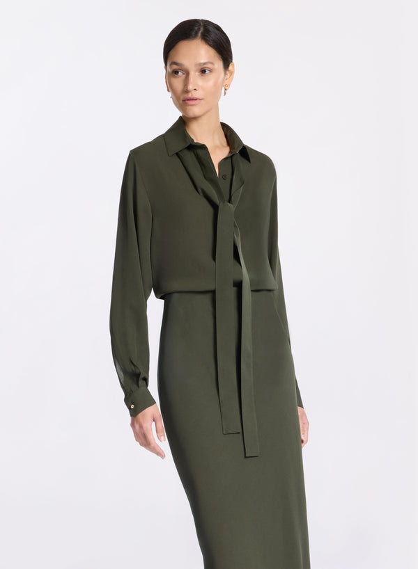 elie saab Silk shirt Palm Shade