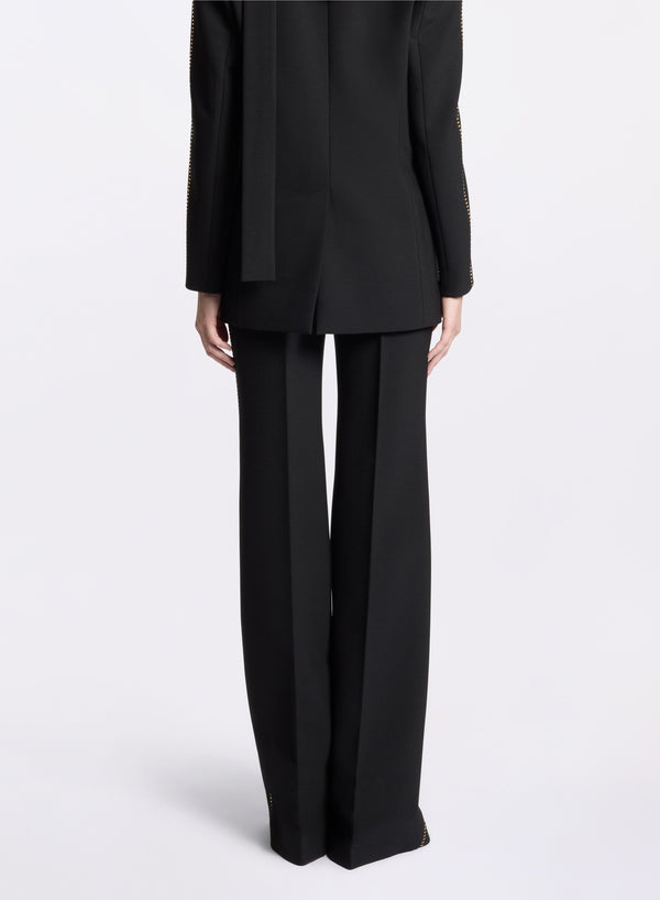 Elie Saab Stud Embellished Pants Black