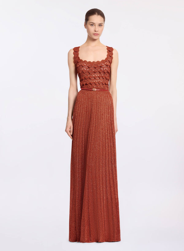 elie saab Marchesa orange crochet dress Marchesa Orange