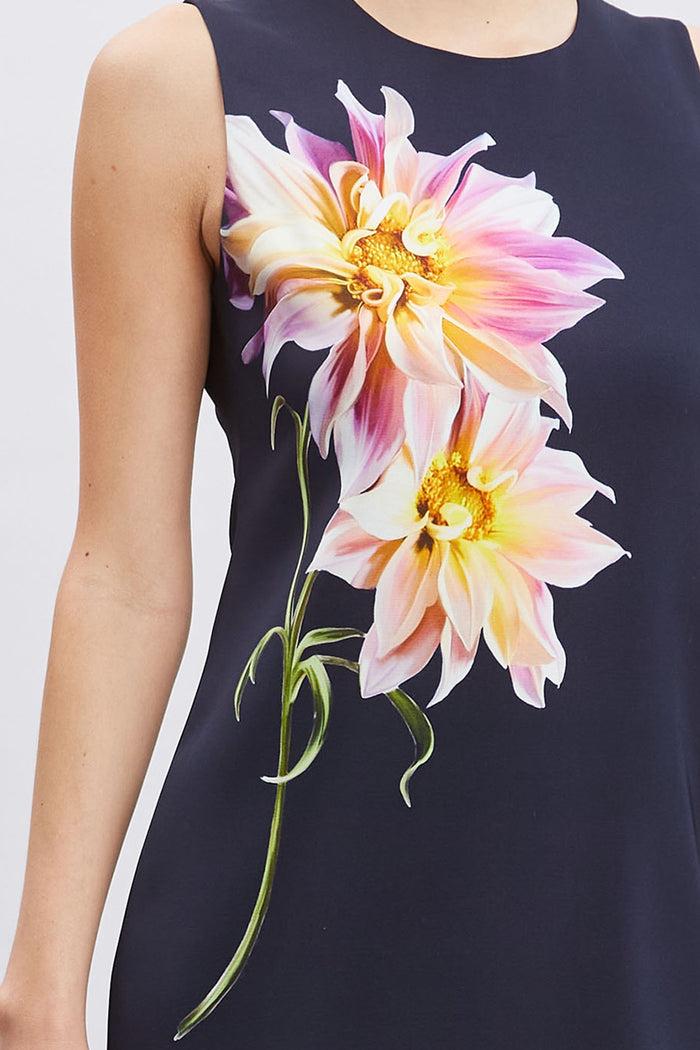 Elie Tahari Dahlia Floral Shift Dress STARGAZER MULTI