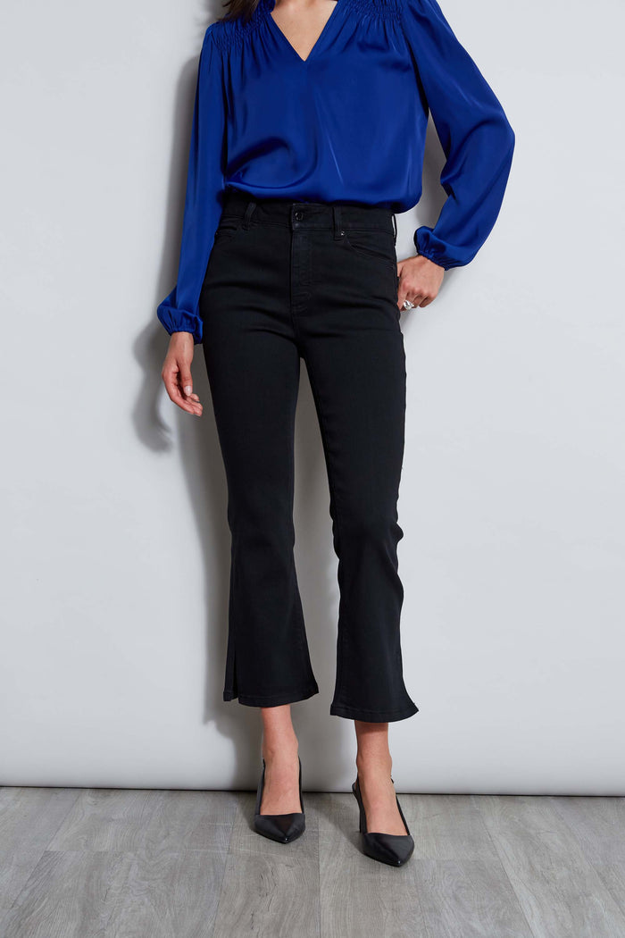 elie tahari 28" Denim Skinny Jeans BLACK RINSE WASH