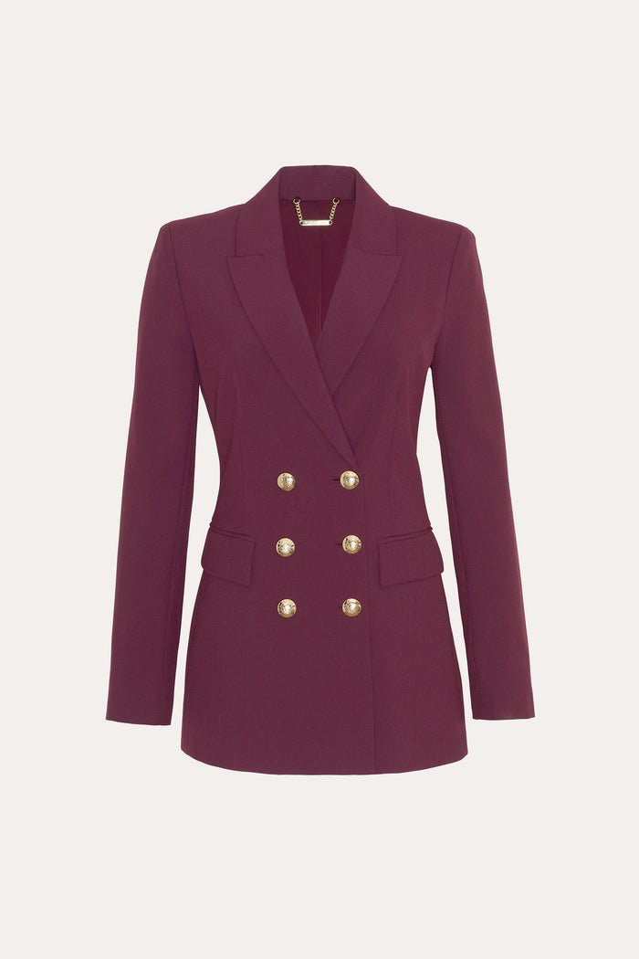 elie tahari Amara Blazer PLUM