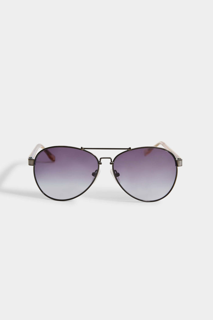 elie tahari Avitator Sunglasses GUNMETAL
