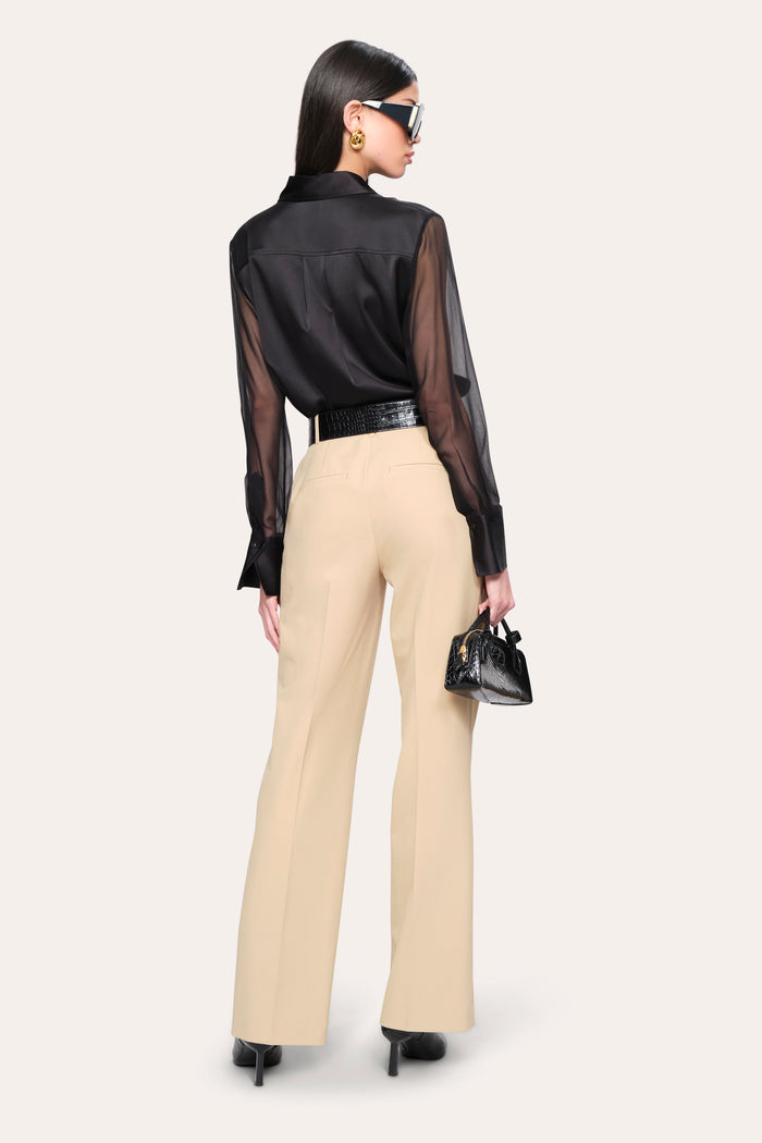 Elie Tahari Bia Silk Blouse BLACK