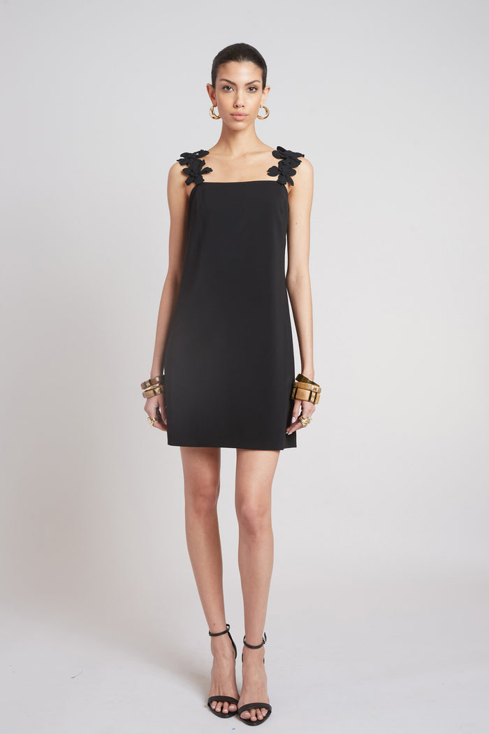 elie tahari Bloom Shift Dress BLACK