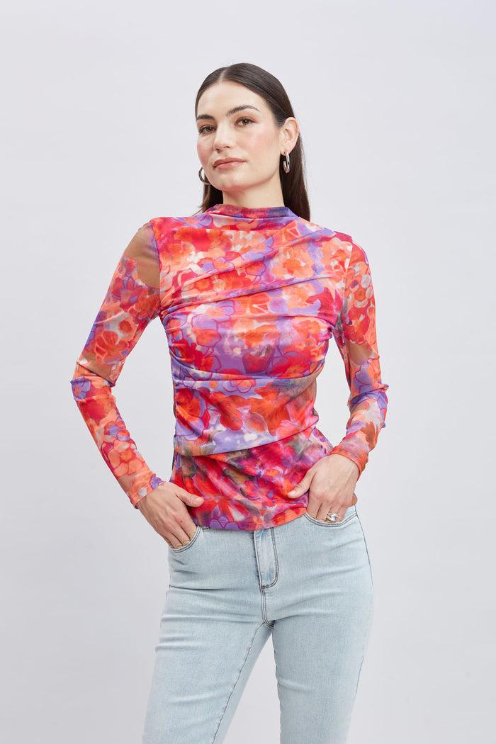 elie tahari Bloomsbury Mesh Knit MULTI