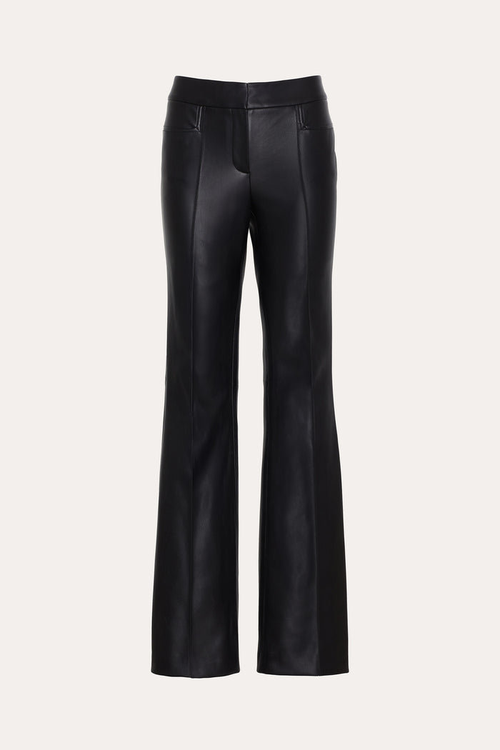 elie tahari Caro Vegan Leather Pant BLACK