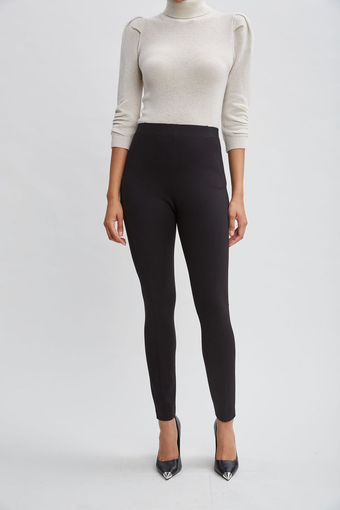 elie tahari Contour Seam Leggings BLACK
