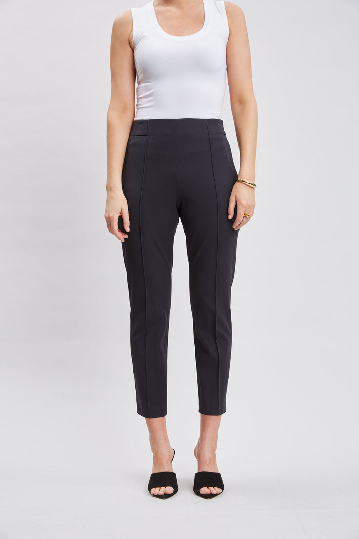 elie tahari Contour Slim Cropped Pant BLACK