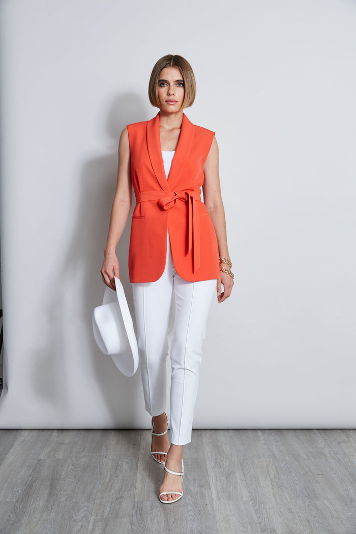 Elie Tahari Crepe Vest JUPITER GLOW