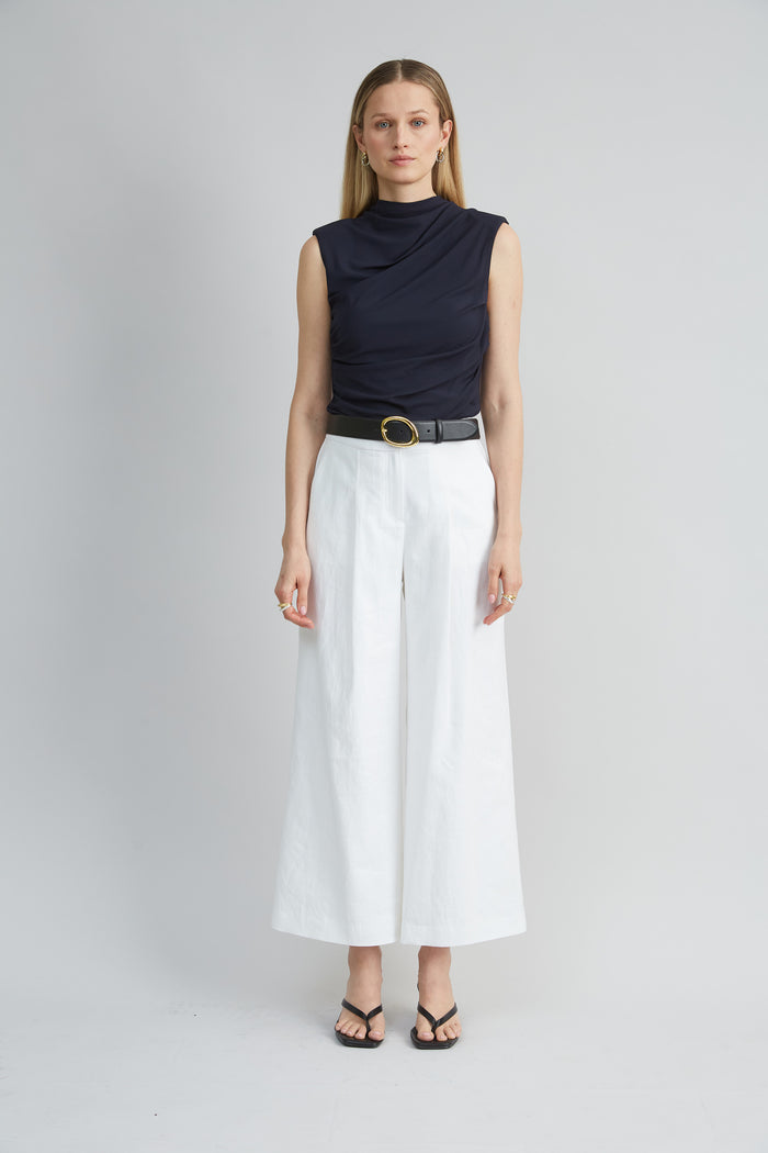 Elie Tahari Draped Jersey Knit INDIGO