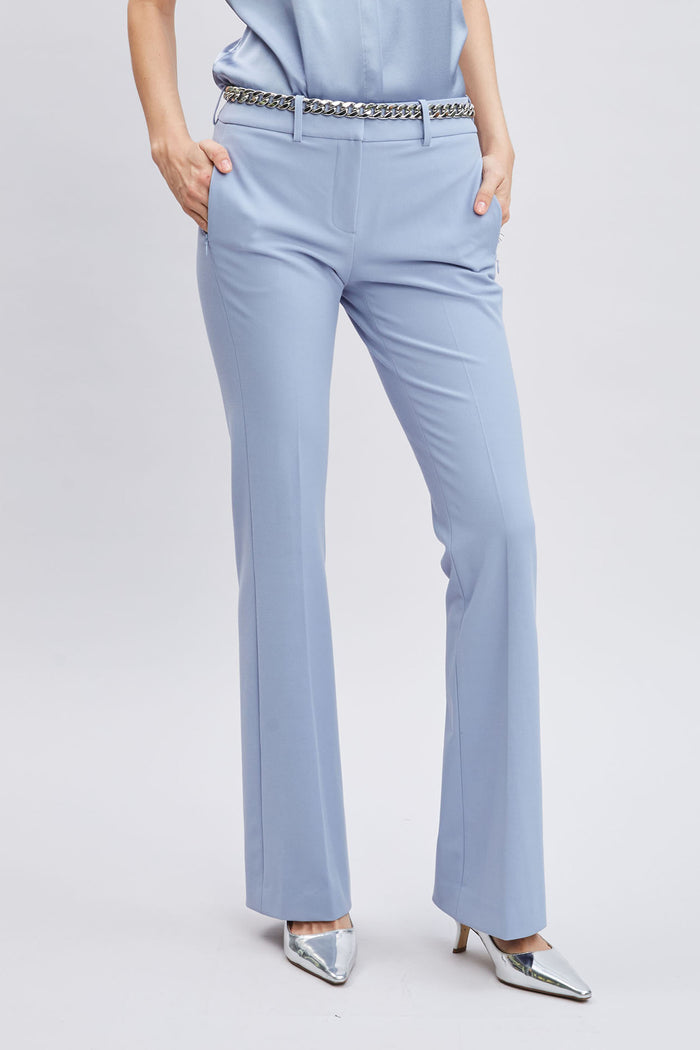 elie tahari Fit & Flare Pant BLUE HAZE