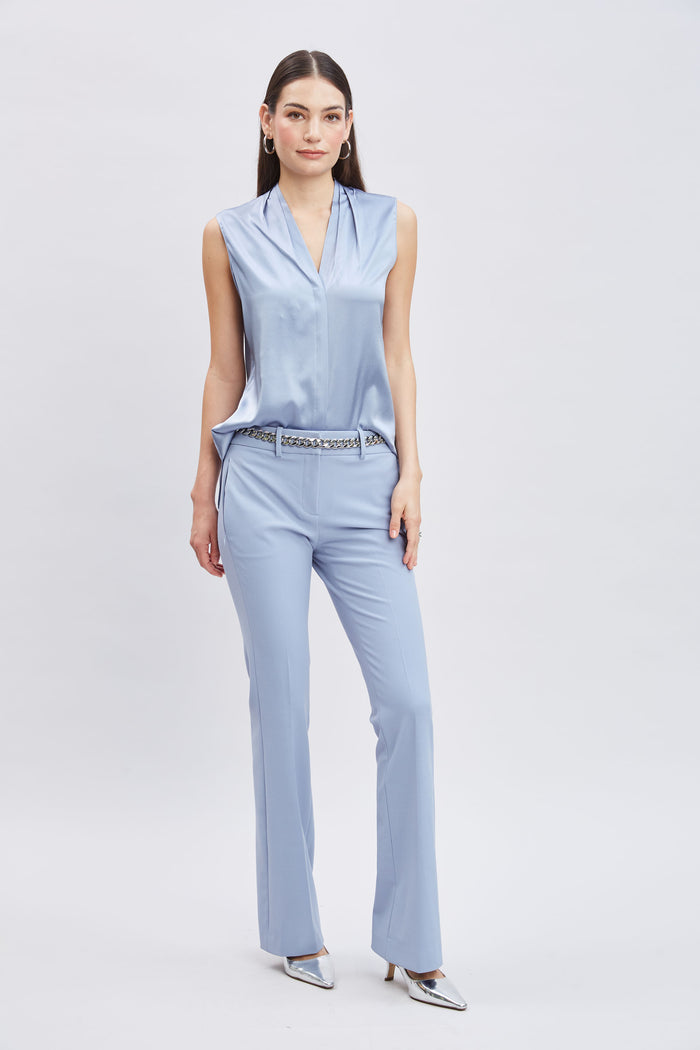 Elie Tahari Fit & Flare Pant BLUE HAZE
