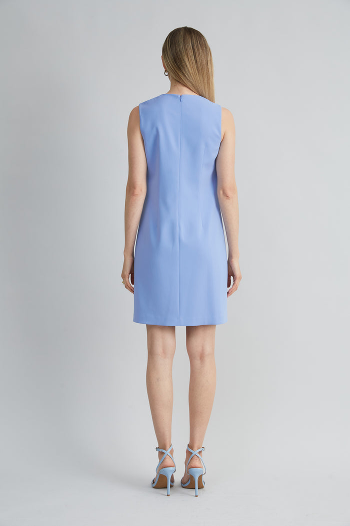 Elie Tahari Flower Shift Dress HORIZON BLUE