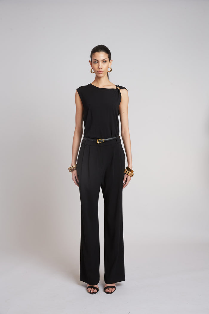 Elie Tahari Gilded Top BLACK