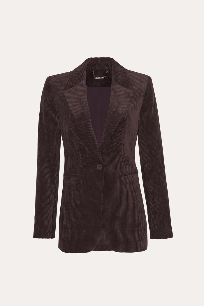 elie tahari Gloria Corduroy Blazer WOOD