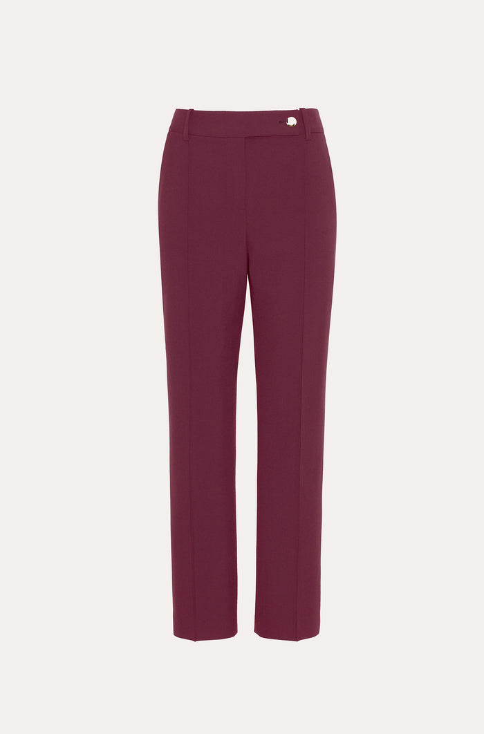 elie tahari Jasmine Cigarette Pant PLUM