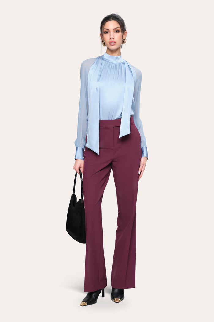 Elie Tahari Julia Tie Top SKY BLUE