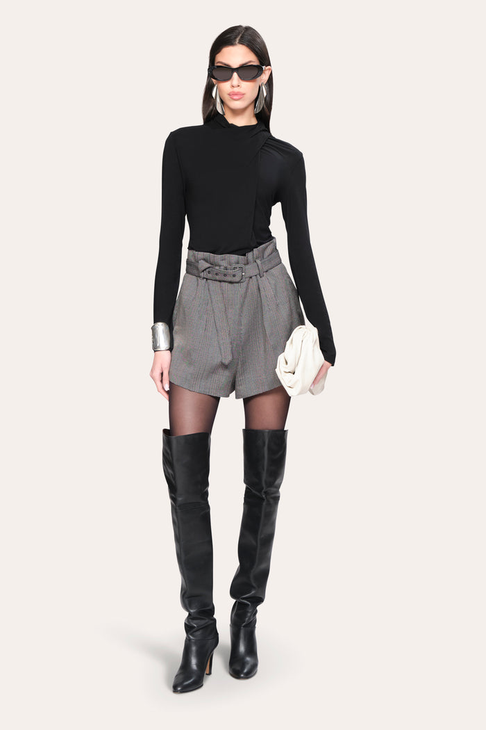 Elie Tahari Kaia Twist Knit BLACK