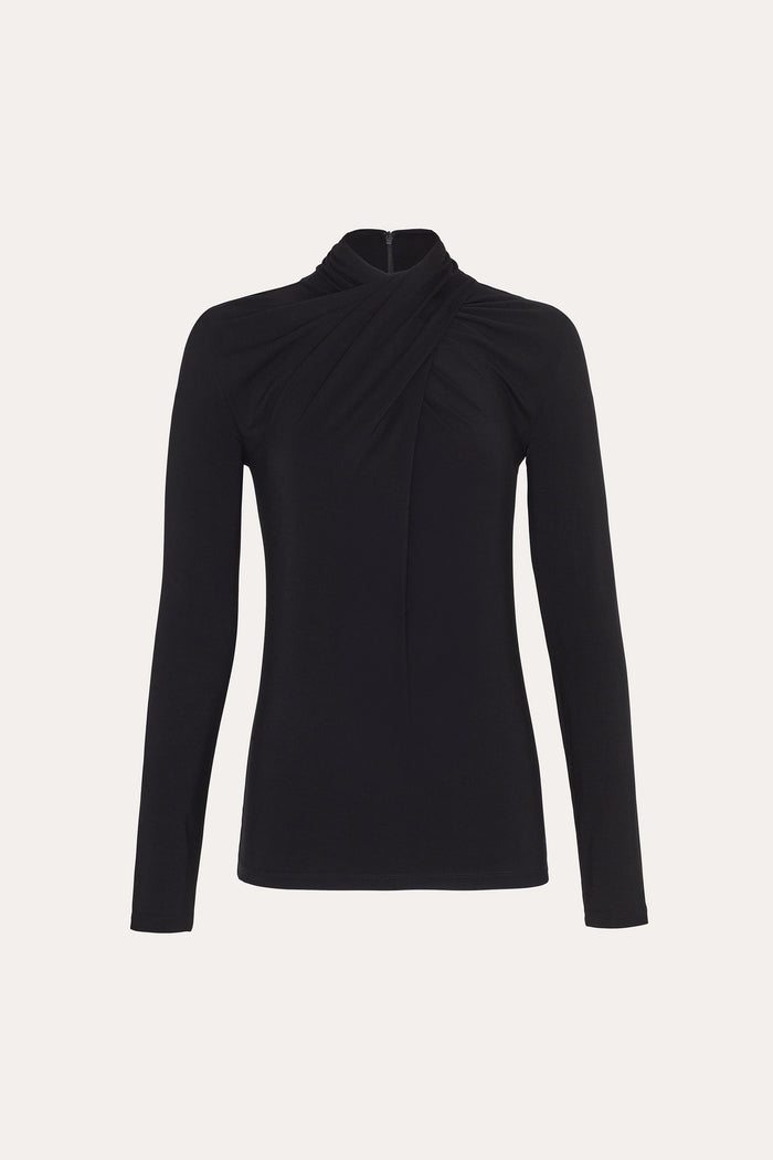 elie tahari Kaia Twist Knit BLACK