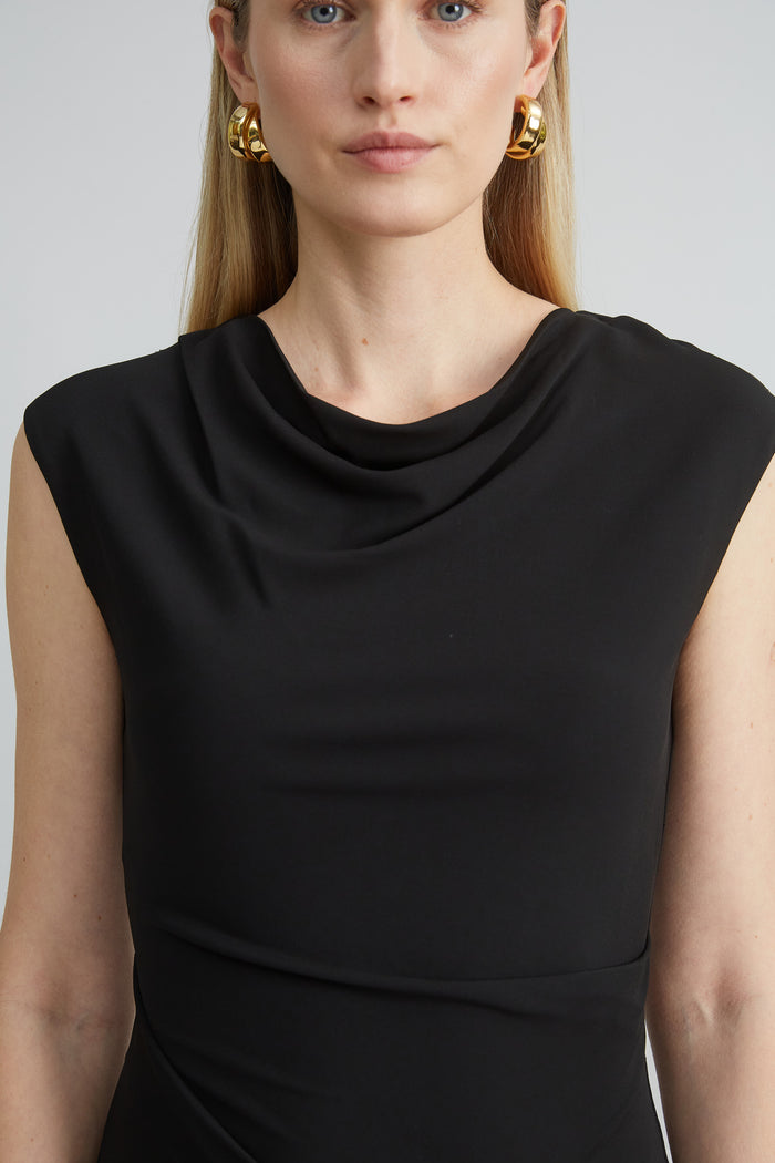 Elie Tahari Matte Jersey Dress BLACK