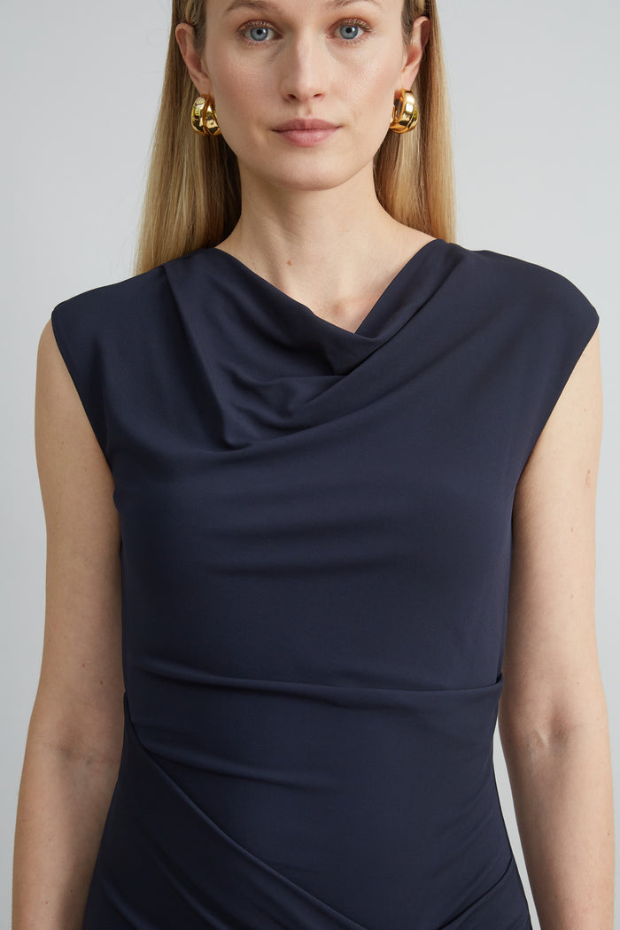 Elie Tahari Matte Jersey Dress INDIGO