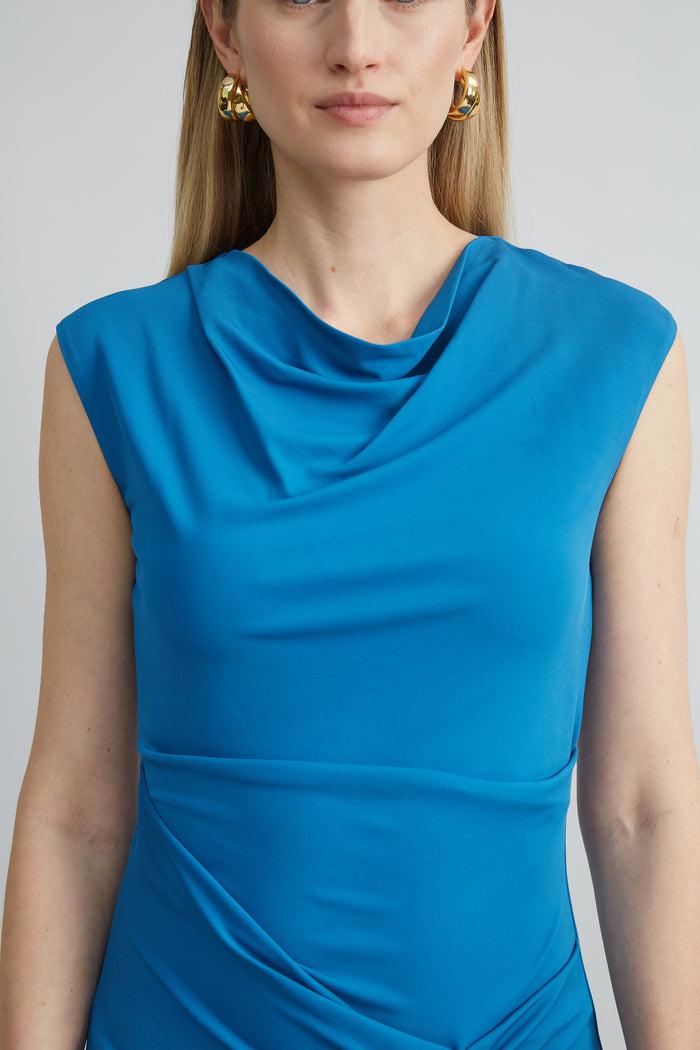 Elie Tahari Matte Jersey Dress OCEAN