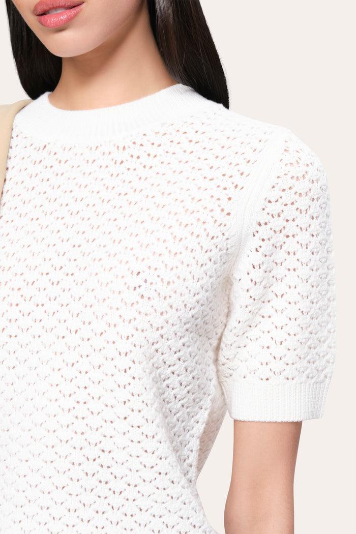 Elie Tahari Maya Wool Sweater SNOW