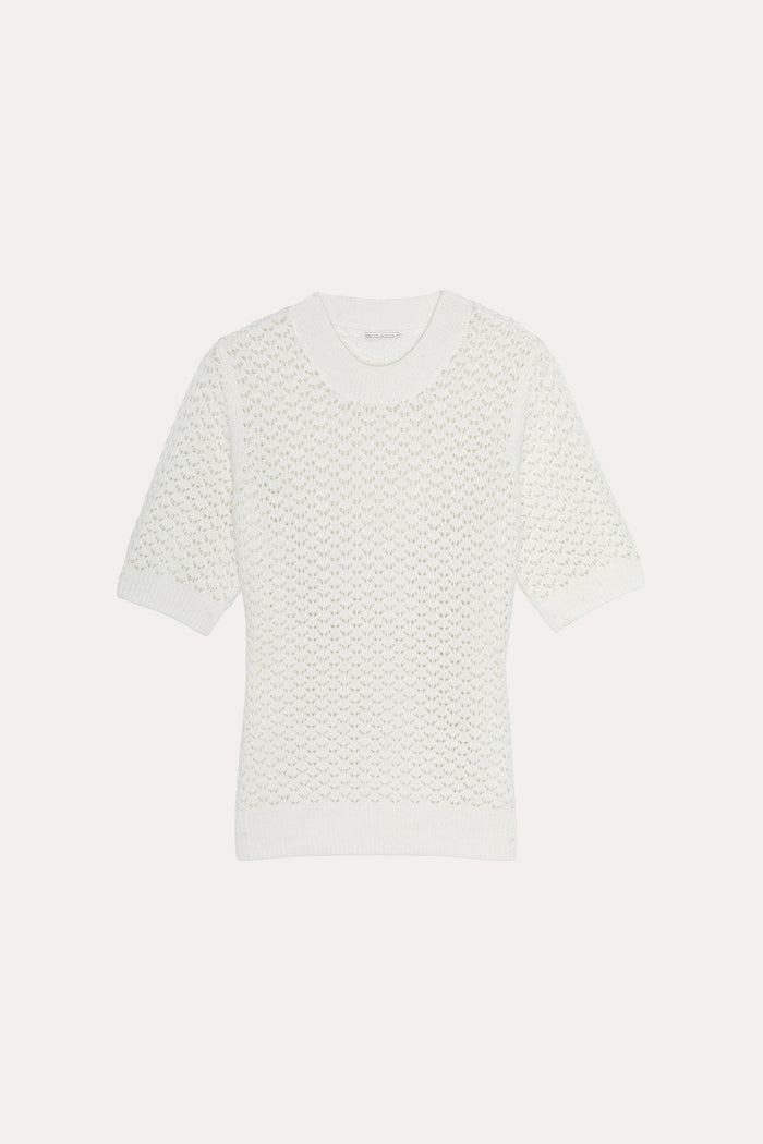 elie tahari Maya Wool Sweater SNOW