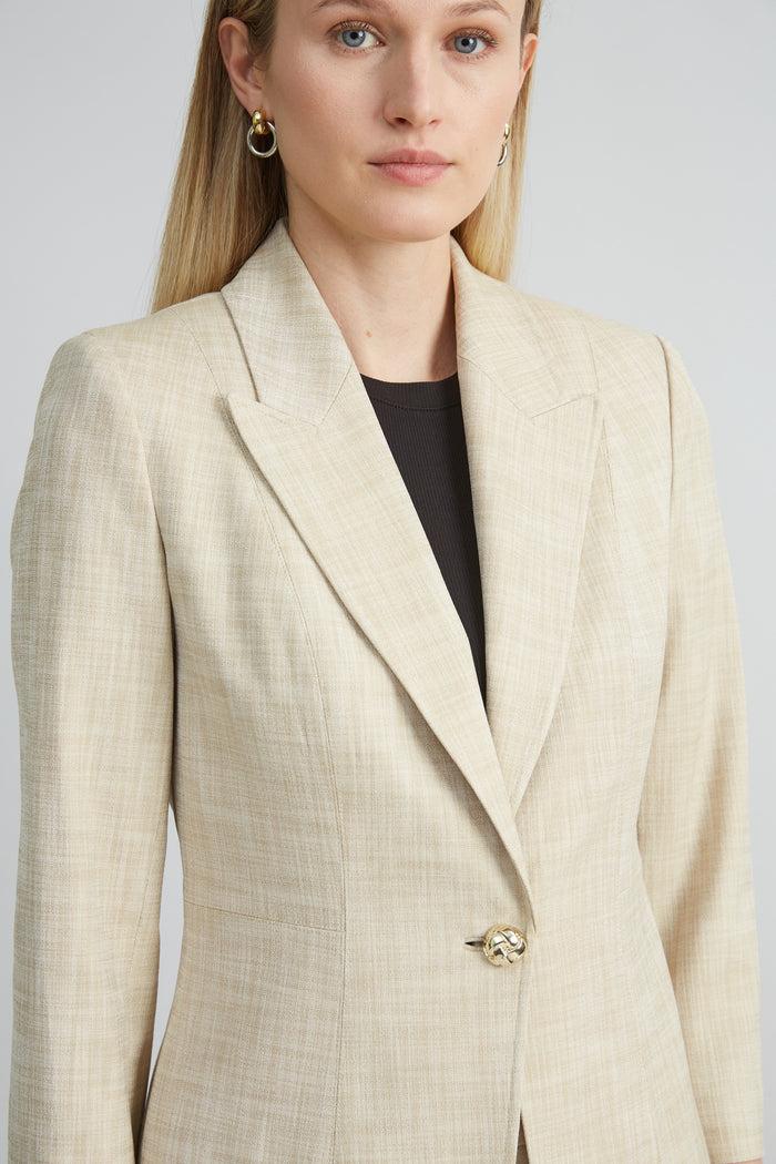 Elie Tahari Mélange Blazer CASHEW MELANGE
