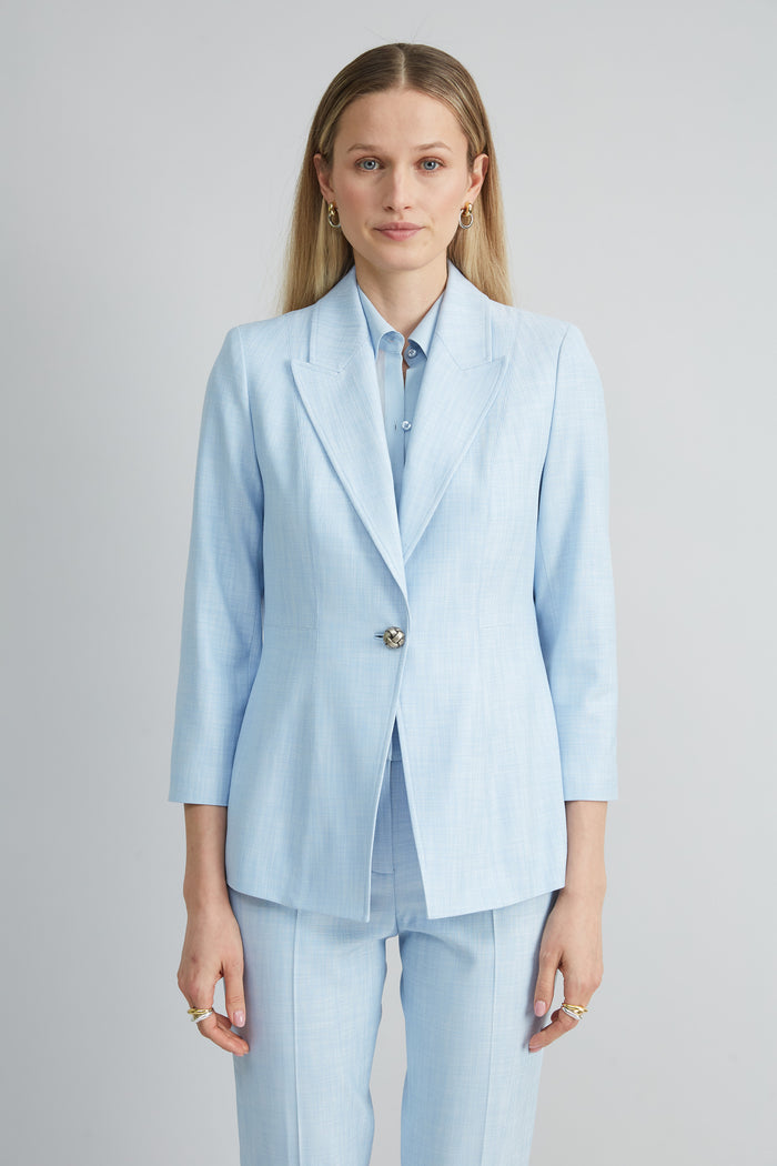 elie tahari Mélange Blazer MIST BLUE