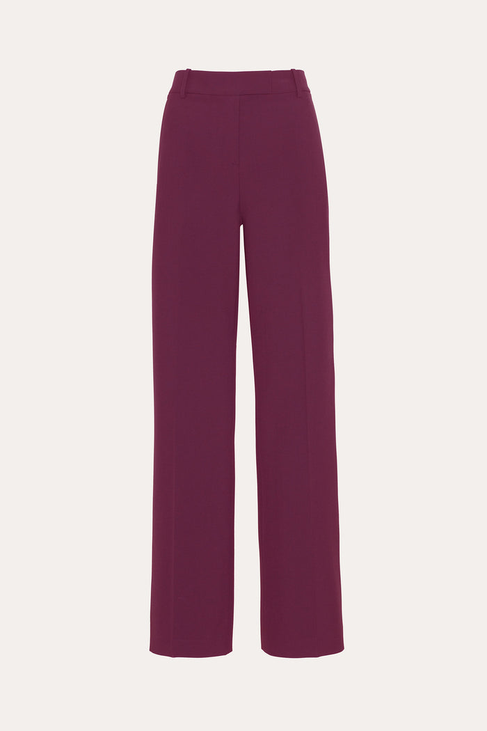 elie tahari Mia Wide Pant PLUM