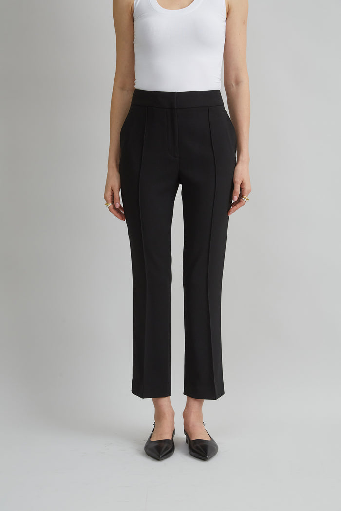 elie tahari Micro Flare Crepe Pant BLACK