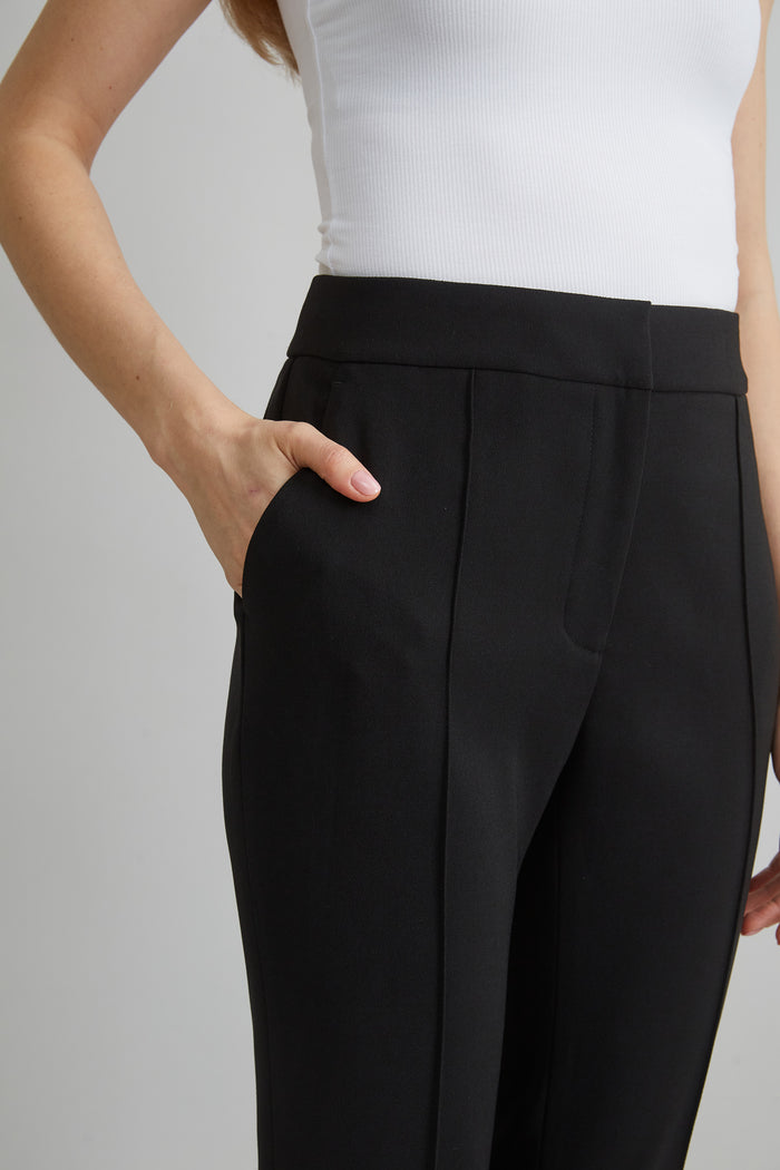 Elie Tahari Micro Flare Crepe Pant BLACK
