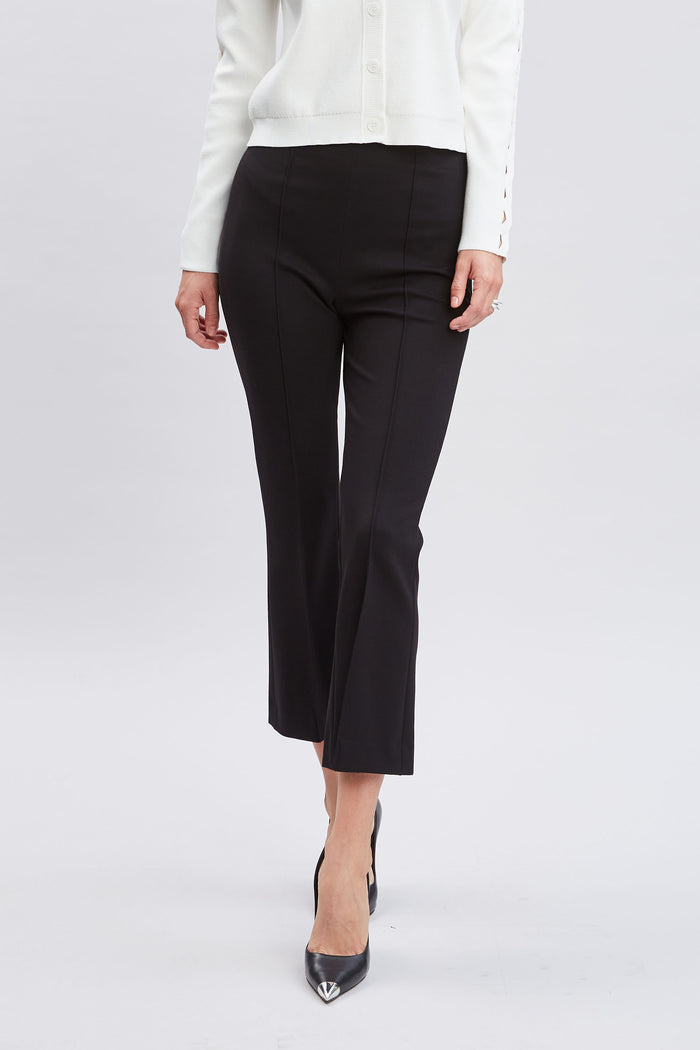 elie tahari Micro Flare Knit Pant BLACK