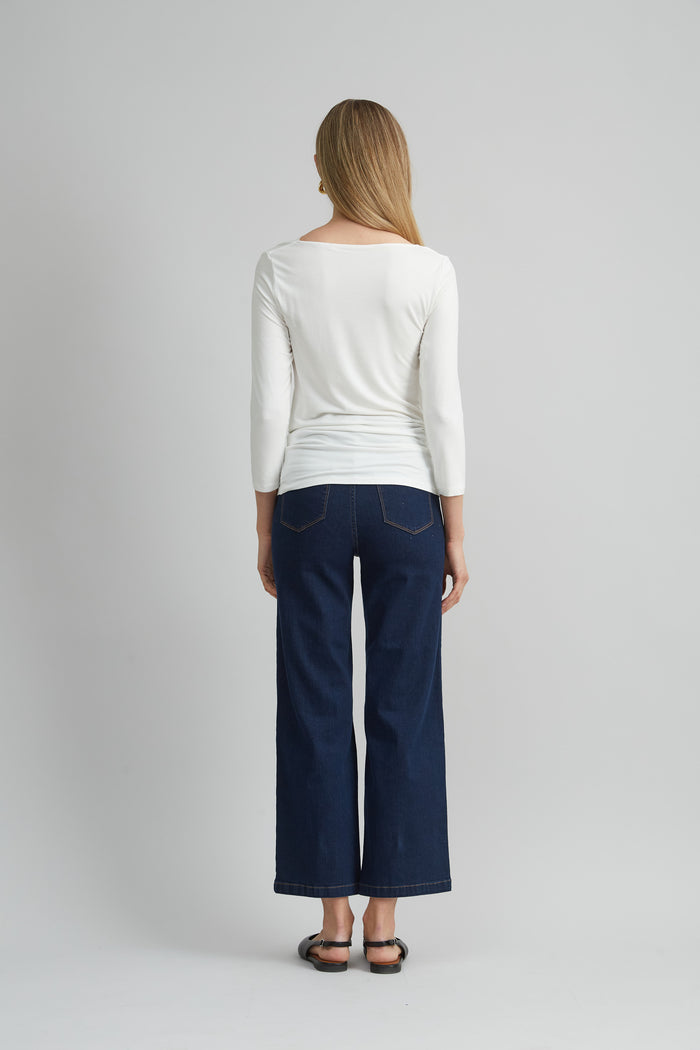 Elie Tahari Milano Draped Knit IVORY MULTI