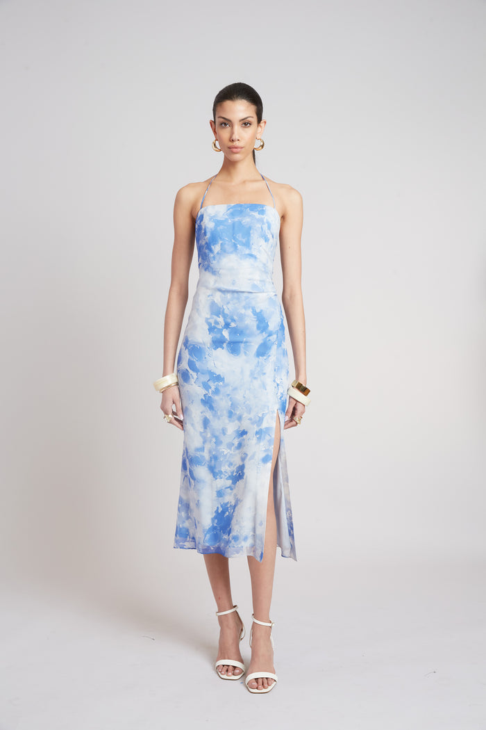 elie tahari Oceana Silk Dress MULTI