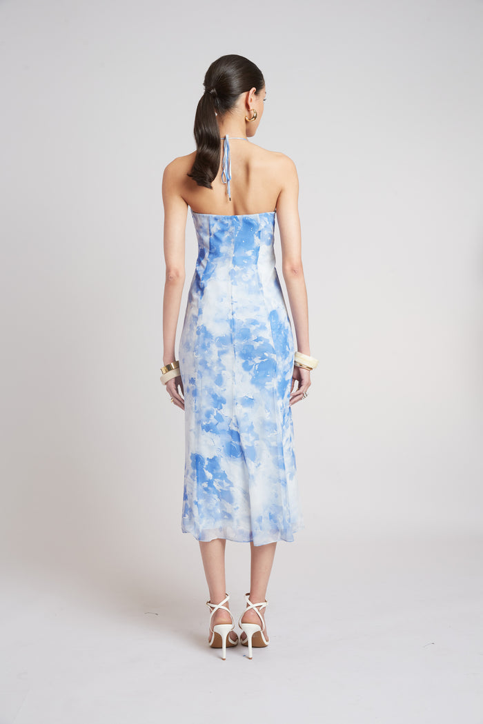 Elie Tahari Oceana Silk Dress MULTI