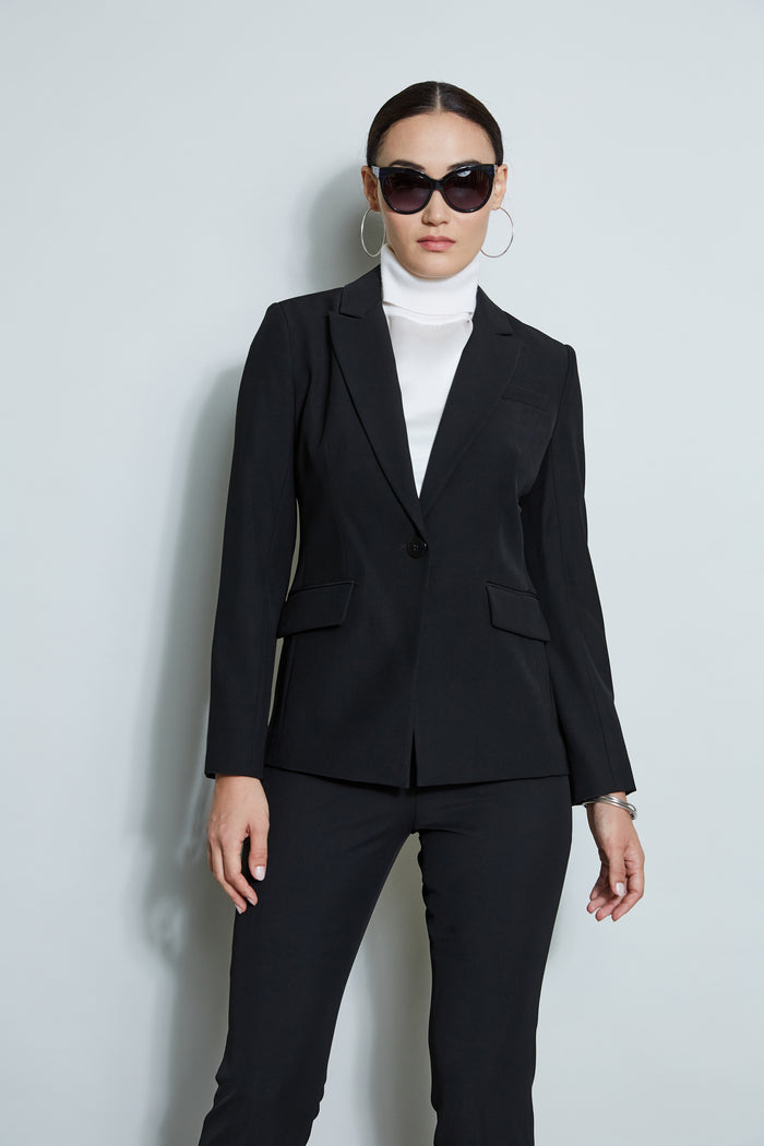 Elie Tahari One Button Blazer NOIR