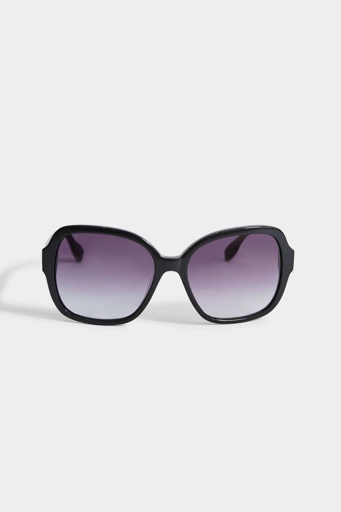 elie tahari Oversized Tortoise Sunglasses Ox