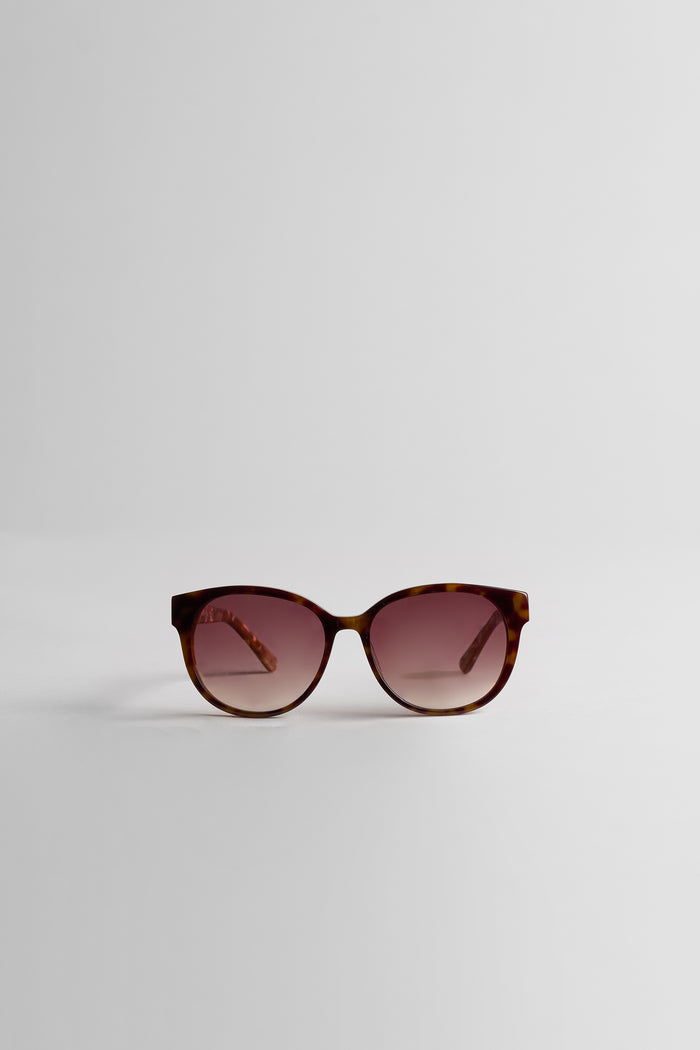 elie tahari Round Mirror Sunglasses TORTOISE