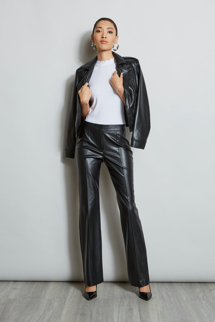 Elie Tahari Scallop Halter Knit WHITE