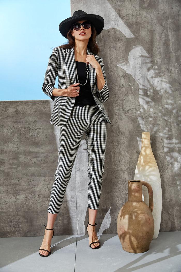 Elie Tahari Scallop Hem Tank BLACK