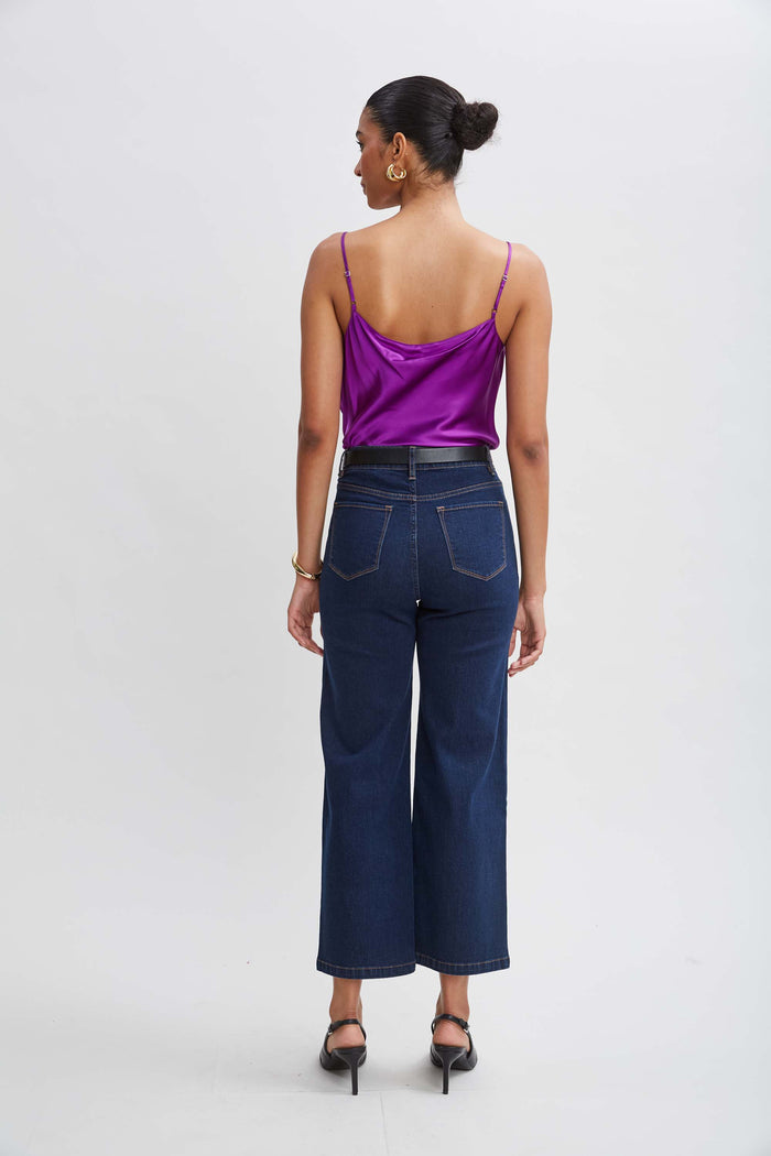 Elie Tahari Silk Satin Cami BERRY